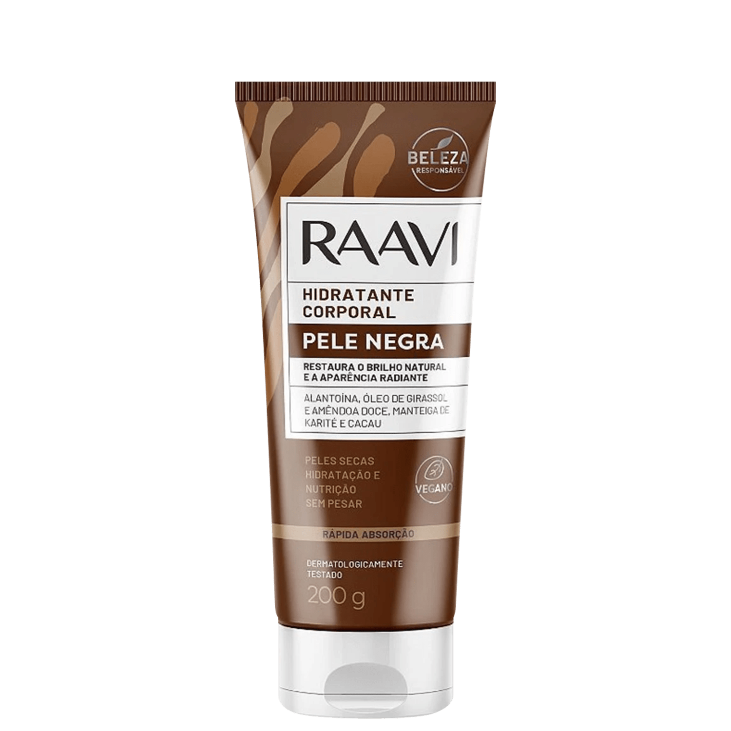 Hidratante Corporal Raavi Pele Negra 200g