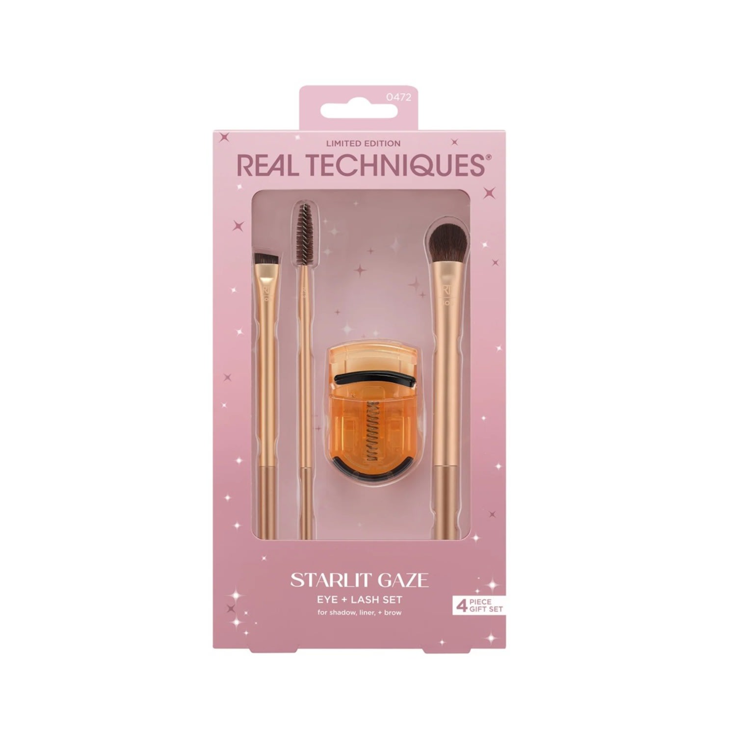 Kit Real Techniques Starlit Gaze Edição Limitada Pincéis para Olhos e Curvador de Cílios