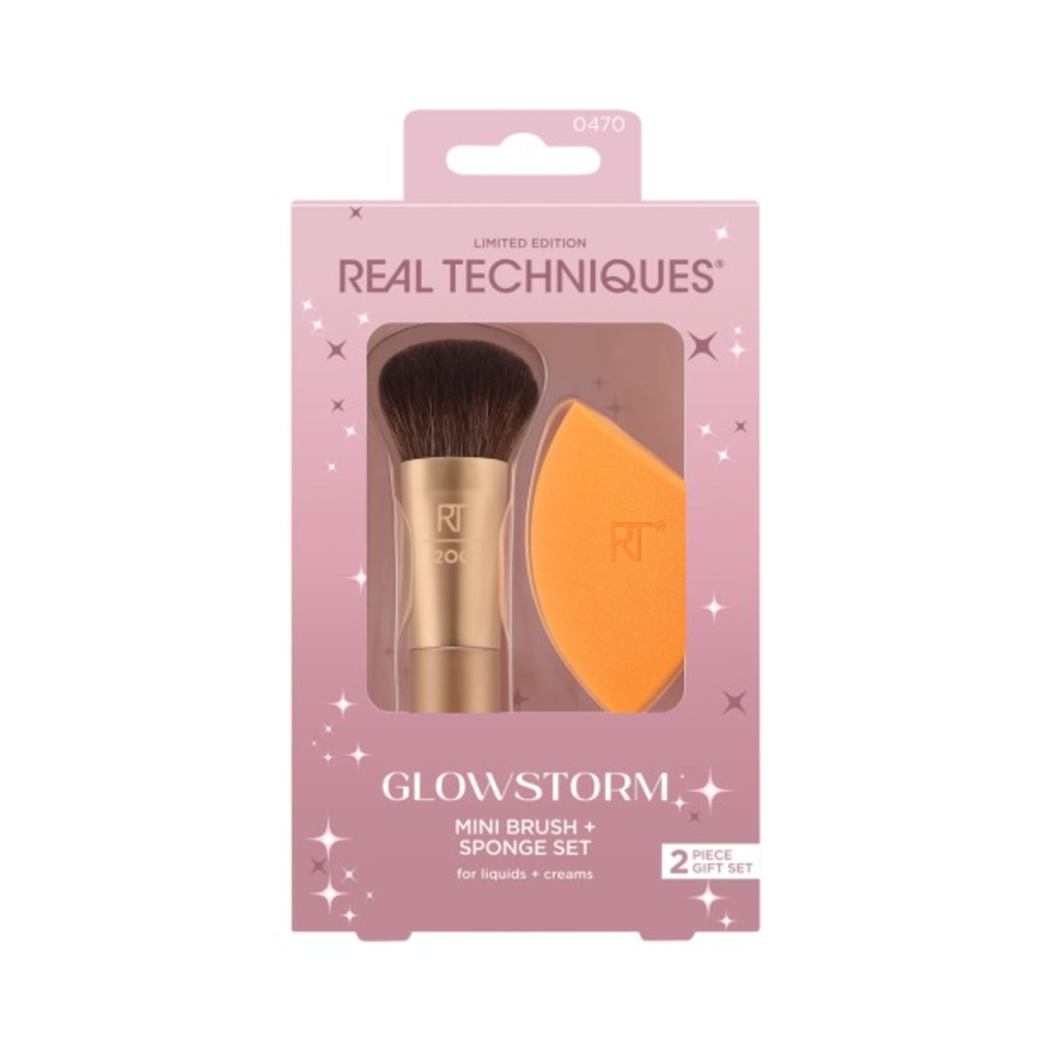 Kit Real Techniques Glowstorm Mini Pincel Esponja