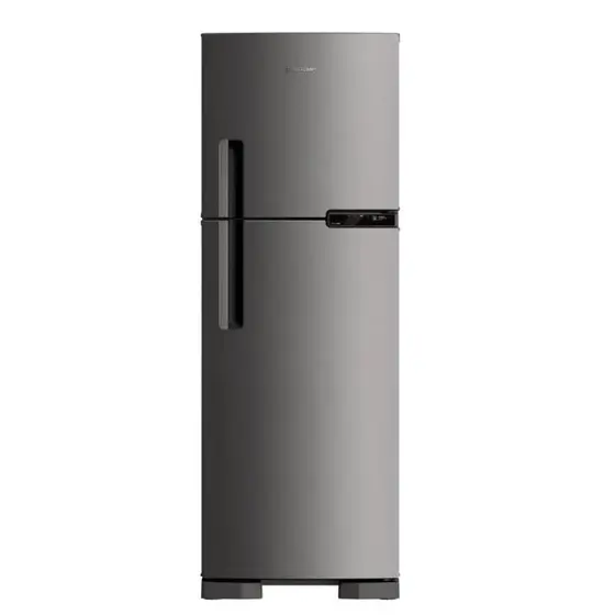 Refrigerador Duplex Brastemp 375L Frost Free Inox 220v BRM44HKANA