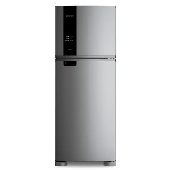 Refrigerador Duplex Brastemp 461L Frost Free A+++ com Turbo Control e Fresh Box Inox BRM56FK
