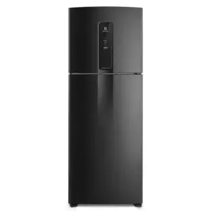 Refrigerador Duplex Electrolux 480L Frost Free Efficient com AutoSense Inverter Black Inox Look