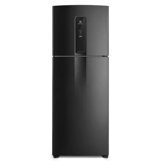 Refrigerador Duplex Electrolux 480L Frost Free Efficient com AutoSense Inverter Black Inox Look