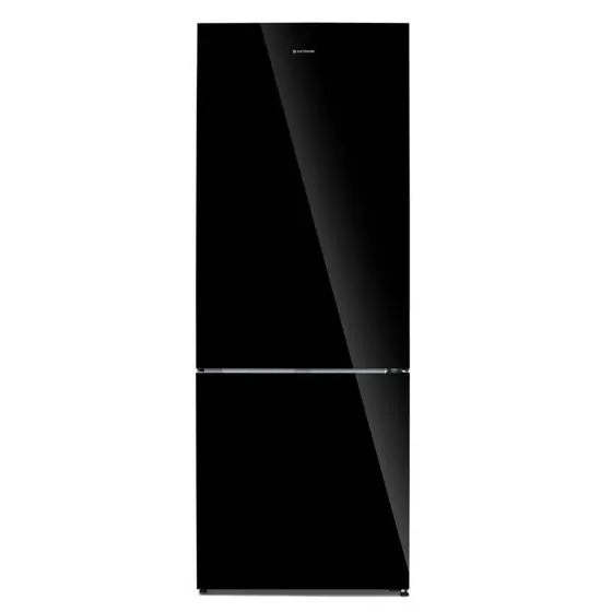 Refrigerador Inverse Elettromec 510L Vetro Bottom Freezer Preto 220v RF-BF-510-VT-2VSA