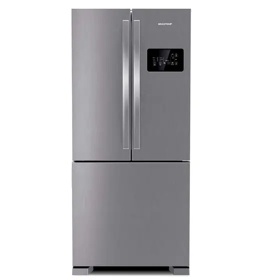 Refrigerador Side Inverse Brastemp 554L French Door 3 Portas Frost Free com Inox BRO85AK