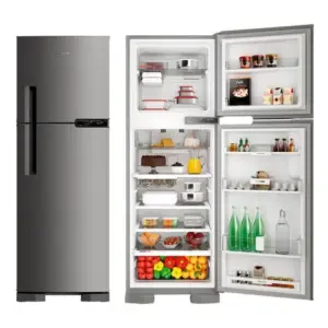 Refrigerador Duplex Brastemp 375L Frost Free 2 Portas Evox BRM44HK Refrigerador Duplex Brastemp 375L Frost Free 2 Portas Evox BRM44HK