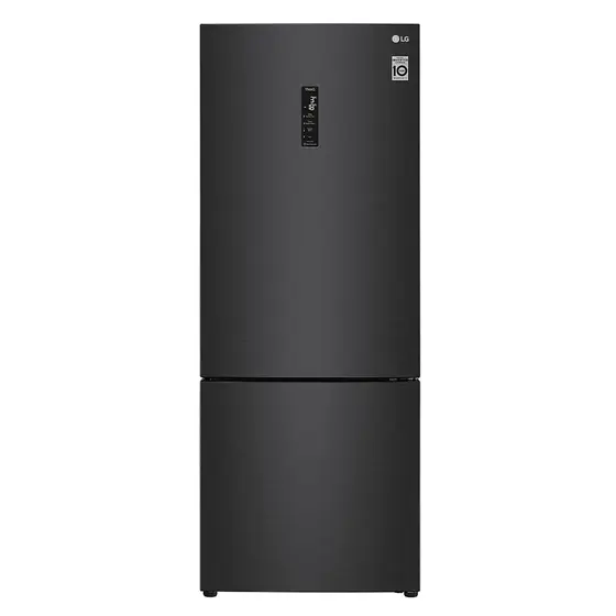 Refrigerador Inverse LG 451L Frost Free 2 Portas com Black Inox GCB569NQL