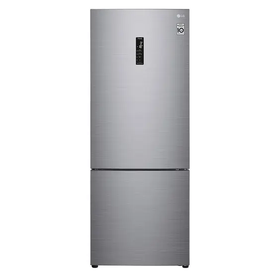 Refrigerador Inverse LG 451L Frost Free 2 Portas com Platinum Inox GCB569NLL
