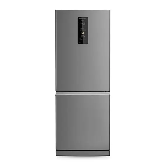Refrigerador Inverse Panasonic 460L Frost Free Bottom Freezer Aço Escovado NRBB64PV