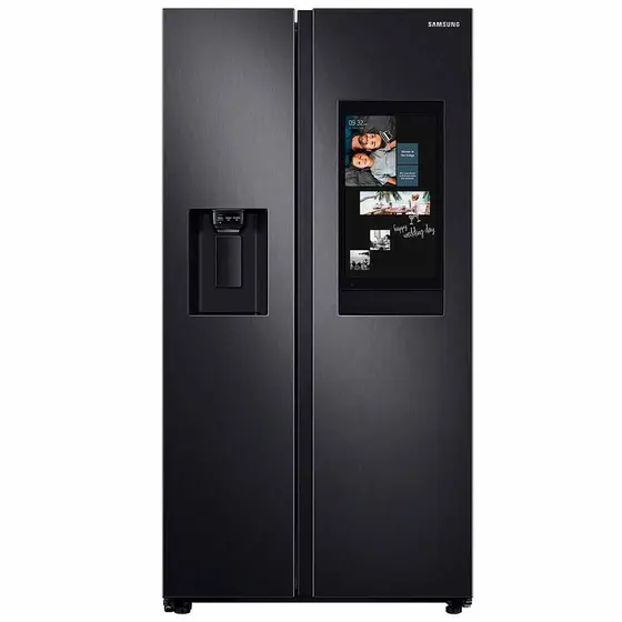 Refrigerador Side by Side Samsung 585L Family Frost Free 2 Portas Painel Eletrônico Inox e Preto RS58T5561B1