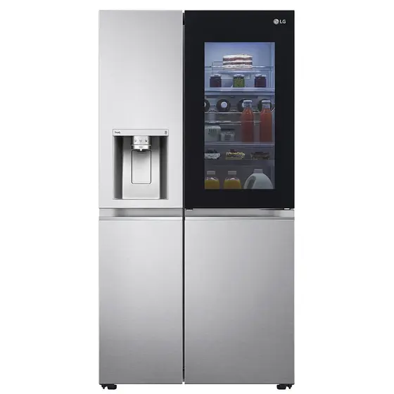 Refrigerador Side By Side LG 598L Frost Free 3 Portas com InstaView Aço Escovado GC-X257CSH