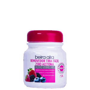 Removedor de Esmaltes Beira Alta Tira Fácil Frutas Vermelhas 75ml