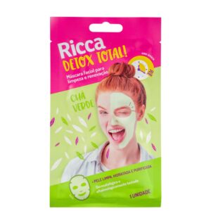 Máscara de Limpeza Facial Ricca Detox Total 1 unidade