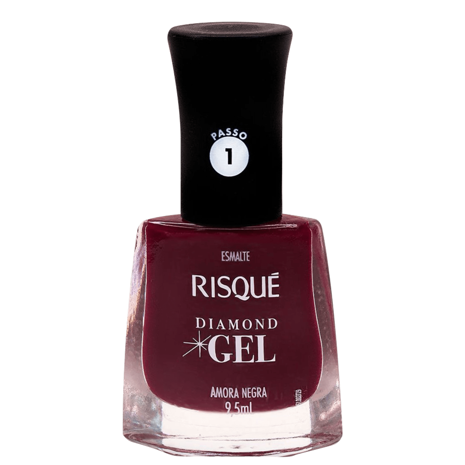 Esmalte Cremoso Risqué Diamond Gel Amora Negra 9,5ml