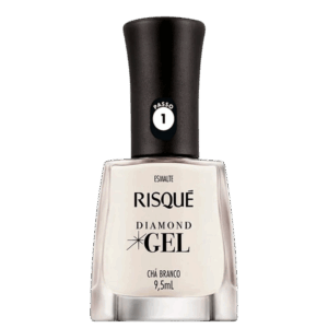 Esmalte Cremoso Risqué Diamond Gel Chá Branco 9,5ml