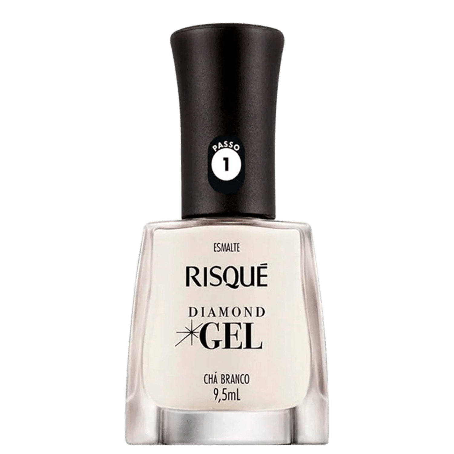 Esmalte Cremoso Risqué Diamond Gel Chá Branco 9,5ml