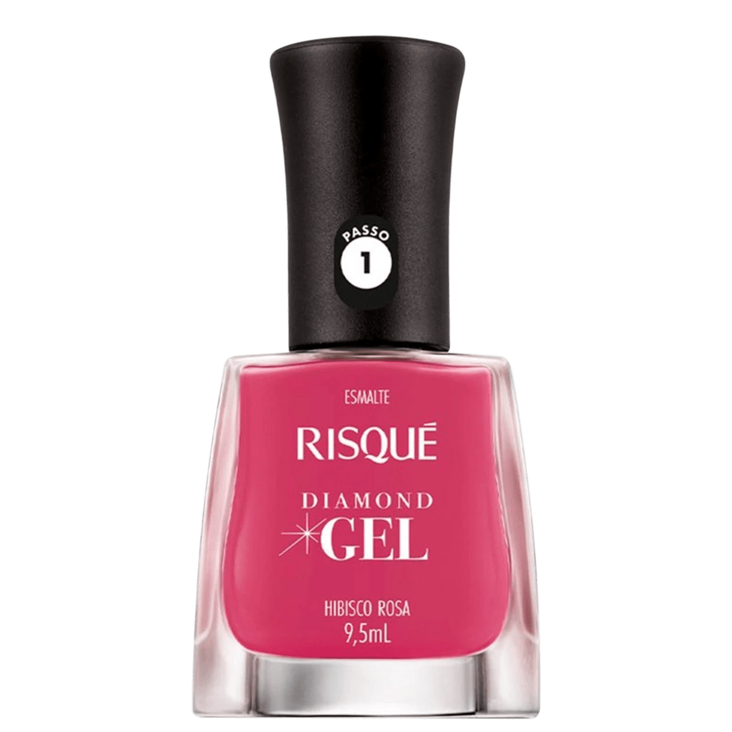 Esmalte Cremoso Risqué Diamond Gel Hibisco Rosa 9,5ml
