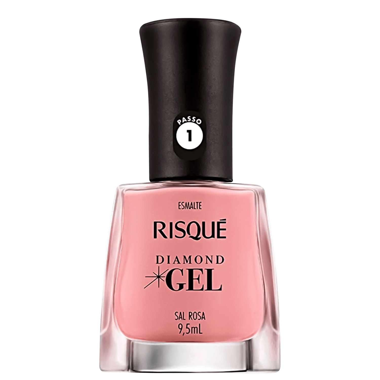 Esmalte Cremoso Risqué Diamond Gel Sal Rosa 9,5ml