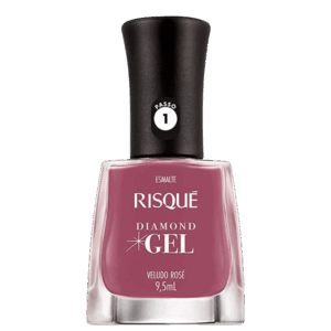 Esmalte Cremoso Risqué Diamond Gel Veludo Rosé 9,5ml