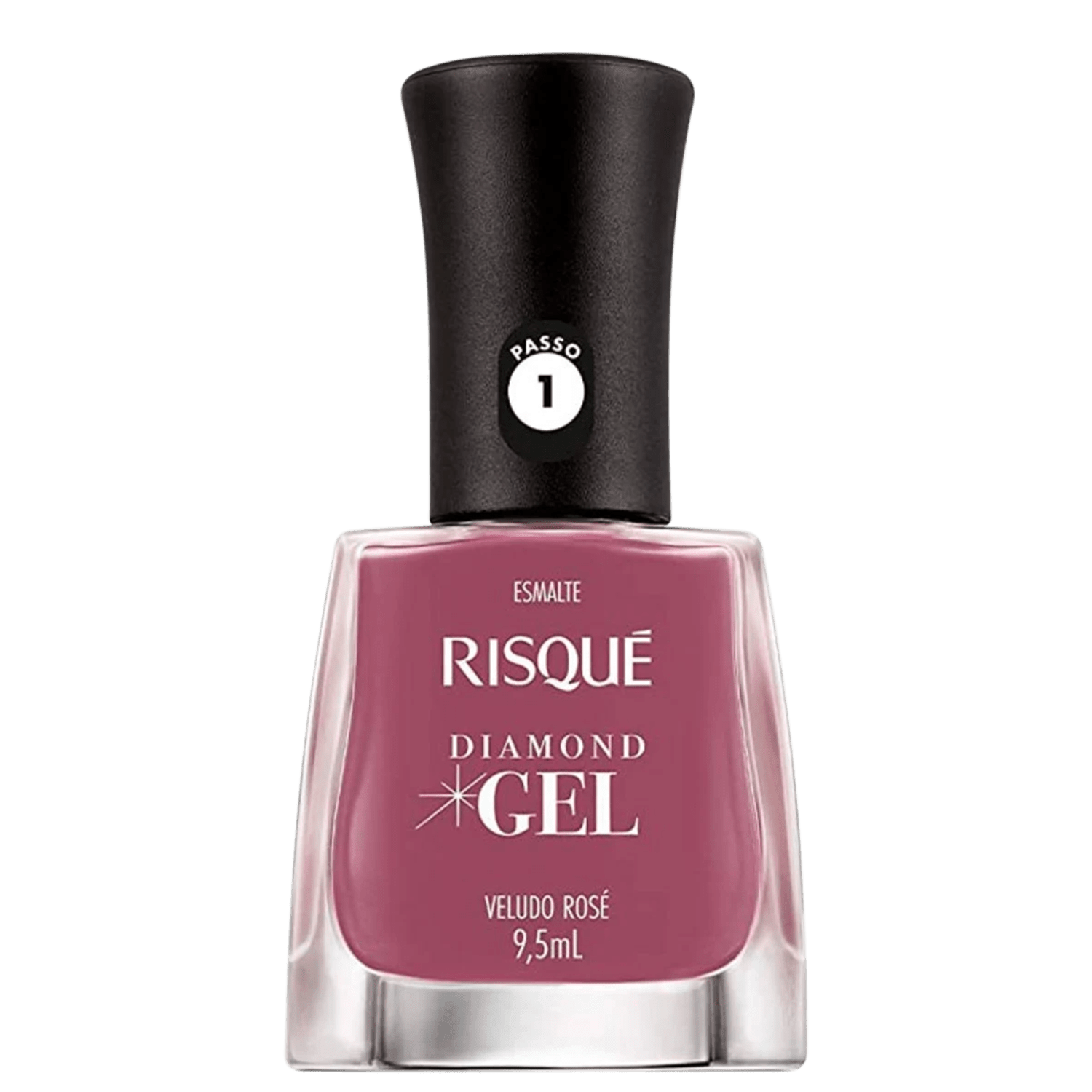 Esmalte Cremoso Risqué Diamond Gel Veludo Rosé 9,5ml