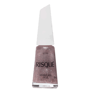 Esmalte Glitter Risqué Granulado Rosé 8ml