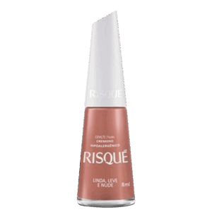 Esmalte Cremoso Risqué Linda, Leve e Nude 8ml