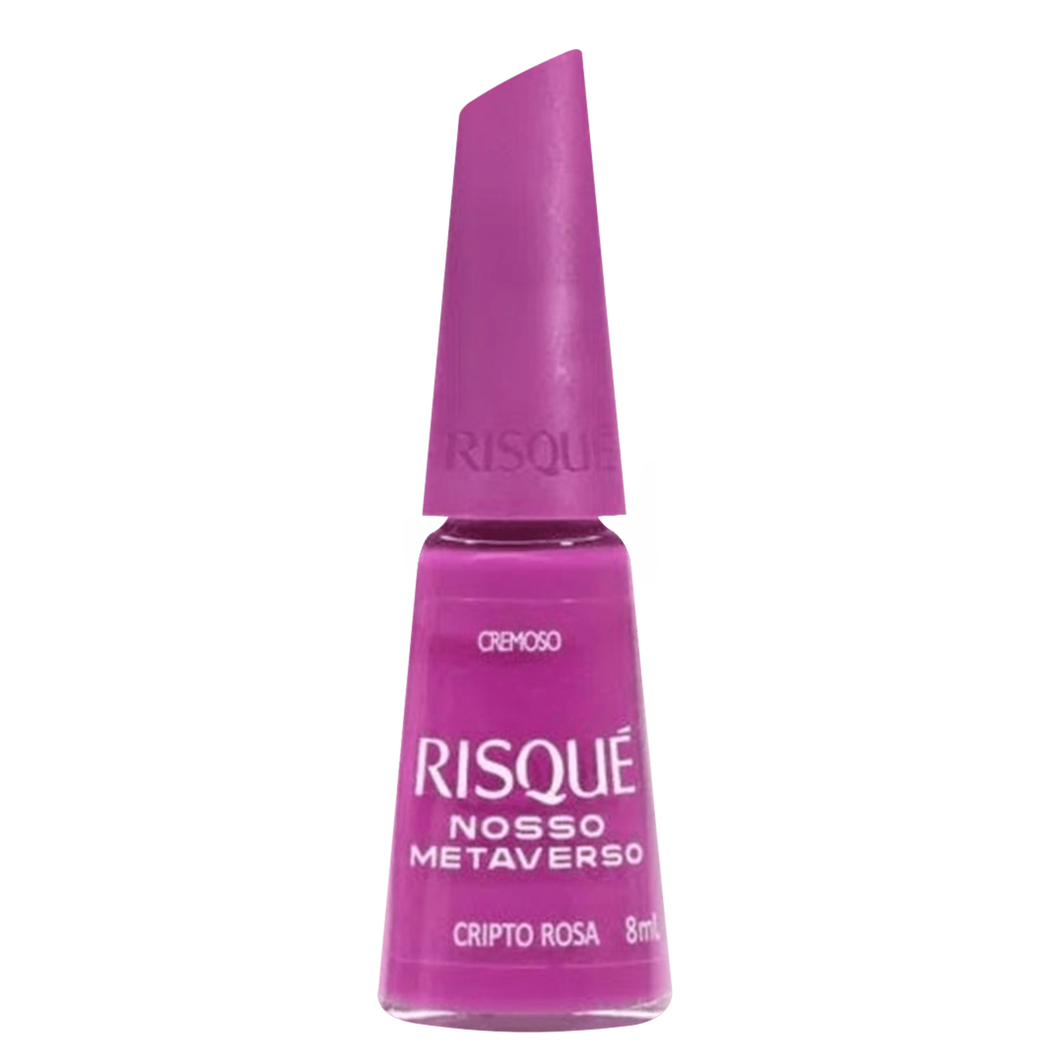 Esmalte Cremoso Risqué Nosso Metaverso Cripto Rosa 8ml