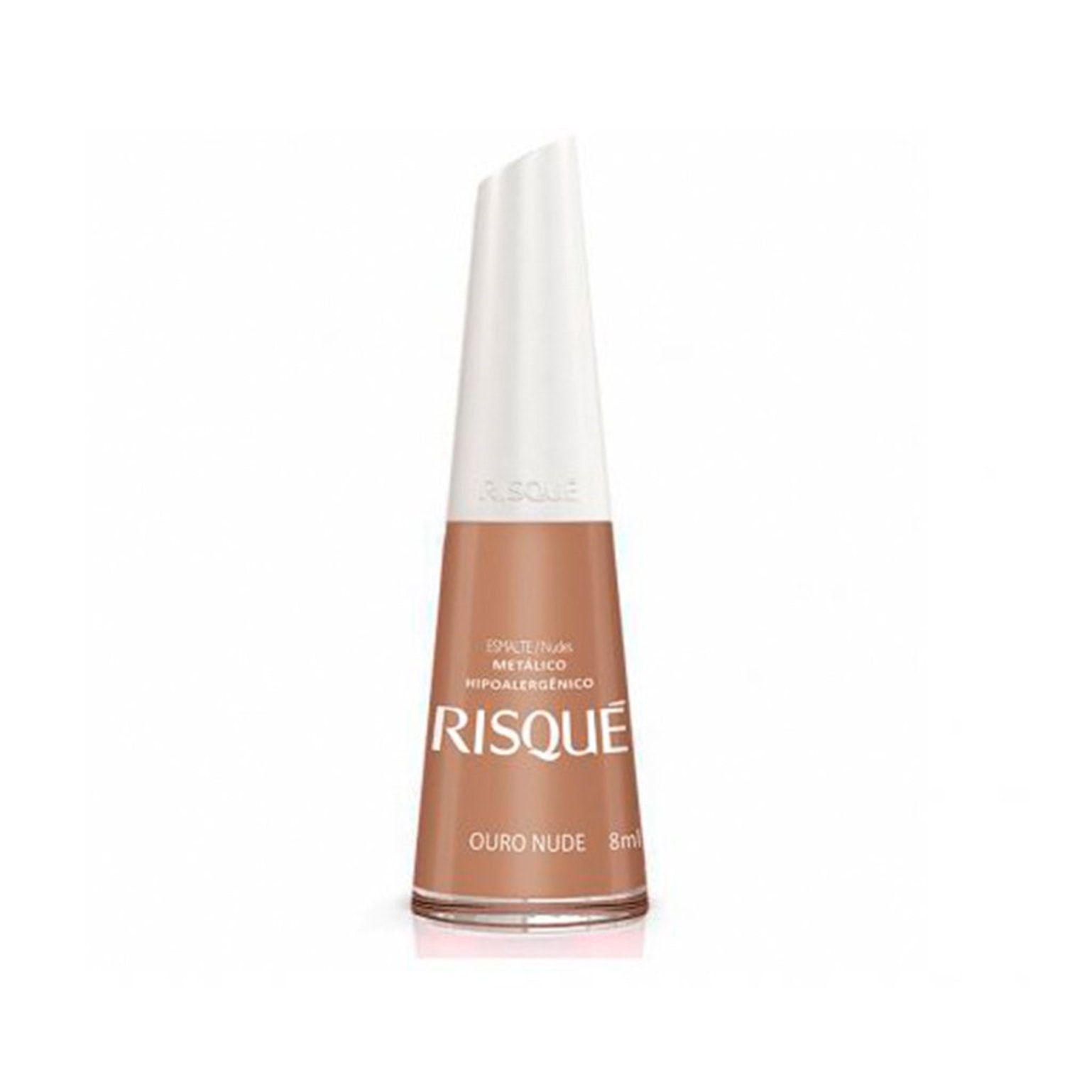 Esmalte Metálico Risqué Ouro Nude 8ml