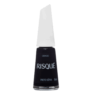 Esmalte Cremoso Risqué Preto Sépia 8ml Esmalte Cremoso Risqué Preto Sépia 8ml
