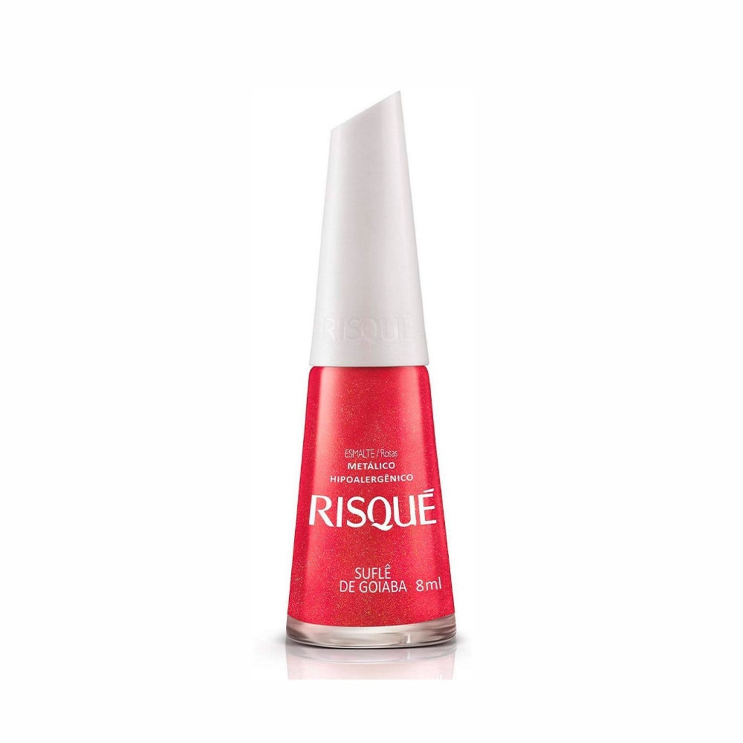 Esmalte Metálico Risqué Suflê de Goiaba 8ml