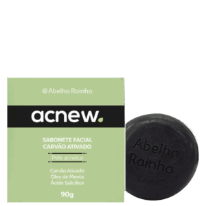 Sabonete Facial Antiacne Abelha Rainha Carvão Ativado Contra Espinhas ACNEW REF 3555
