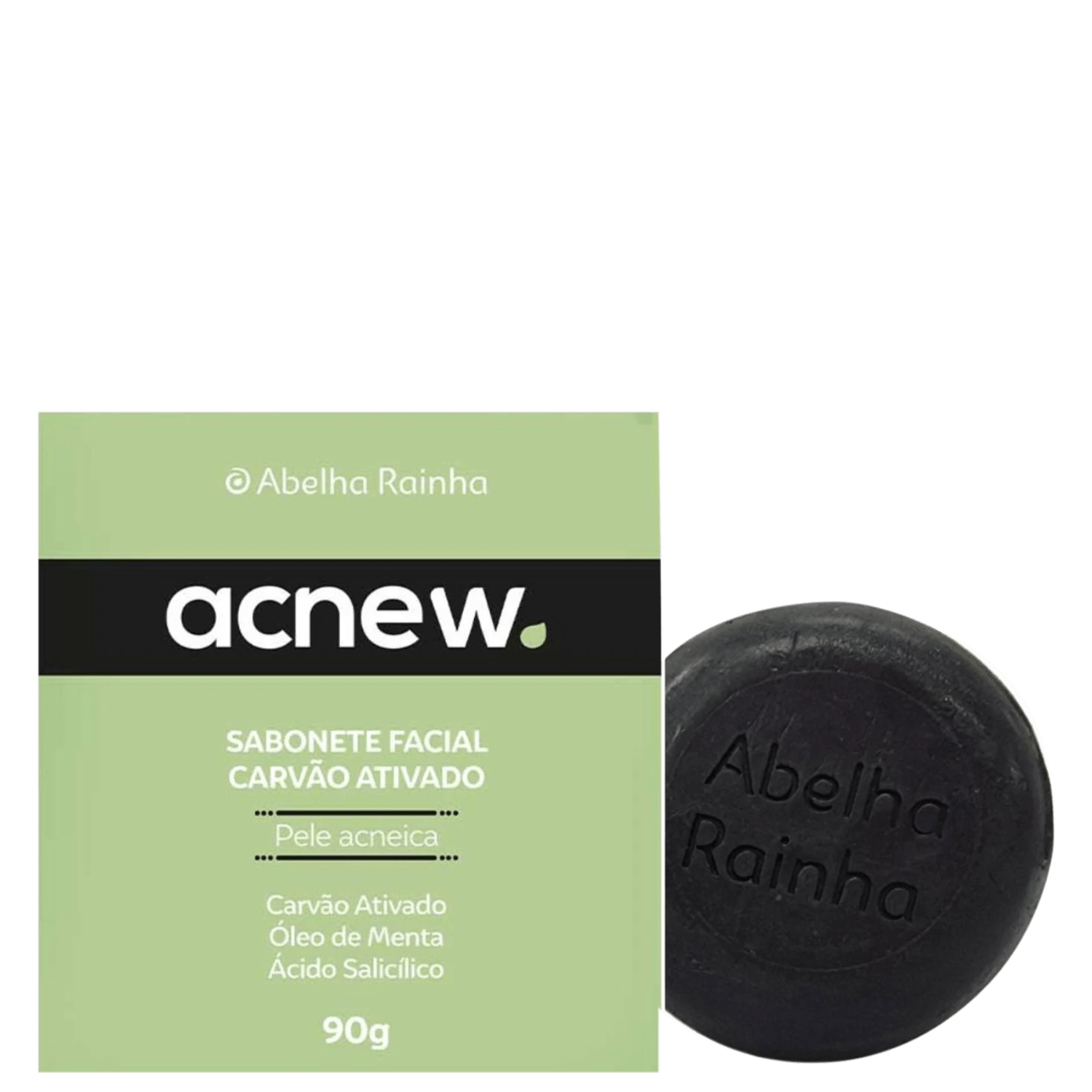 Sabonete Facial Antiacne Abelha Rainha Carvão Ativado Contra Espinhas ACNEW REF 3555