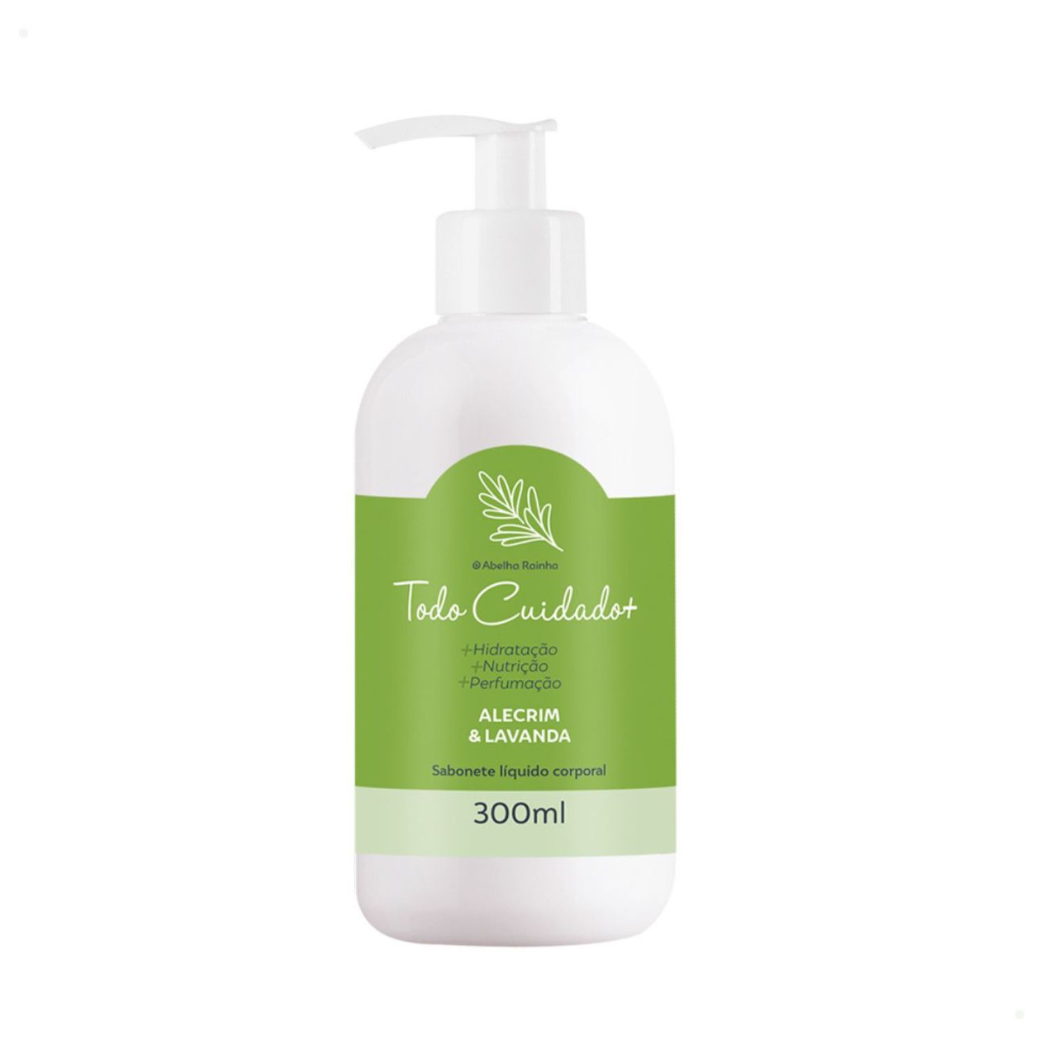 Sabonete Líquido Corporal Abelha Rainha Todo Cuidado+ Alecrim e Lavanda 300ml REF 3823