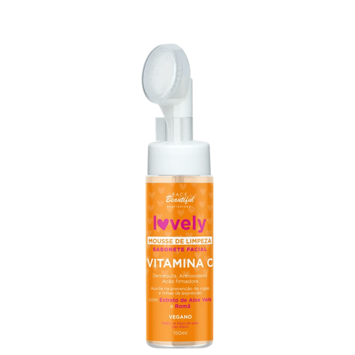 Sabonete Mousse Facial de Limpeza Face Beautiful Vitamina C 1 unidade