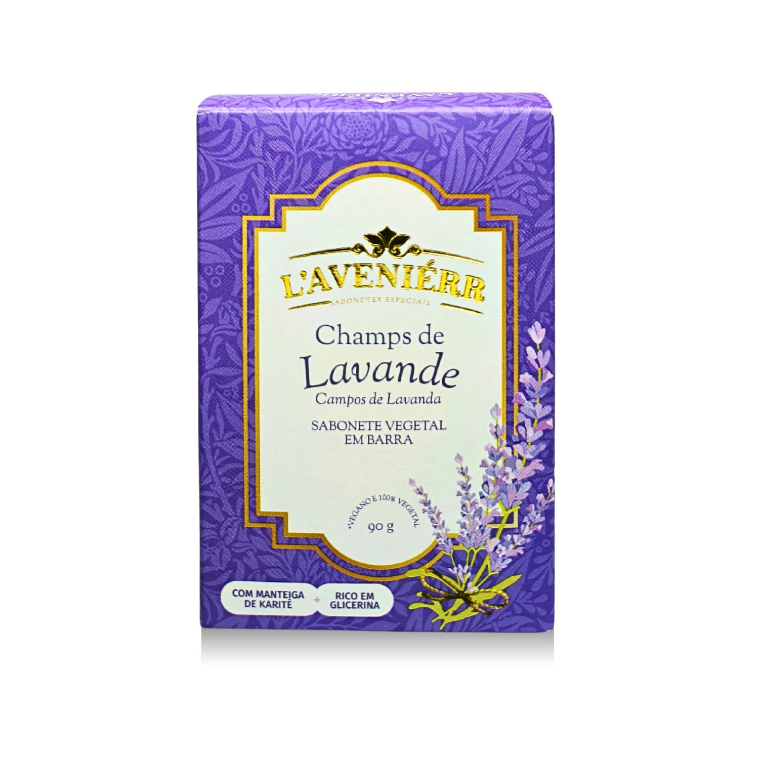 Sabonete Vegetal em Barra Champs de Lavande Campos de Lavanda