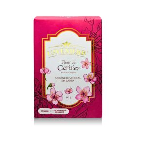 Sabonete Vegetal em Barra Fleur de Cerisier Flor de Cerejeira
