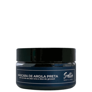 Máscara de Argila Sallie Body e Home Preta 200g