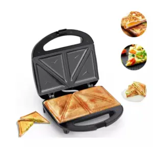 Sanduicheira Torradeira Elétrica de Disco Duplo Antiaderente GN-401-1 Sanduicheira Torradeira Elétrica de Disco Duplo Antiaderente GN-401-1