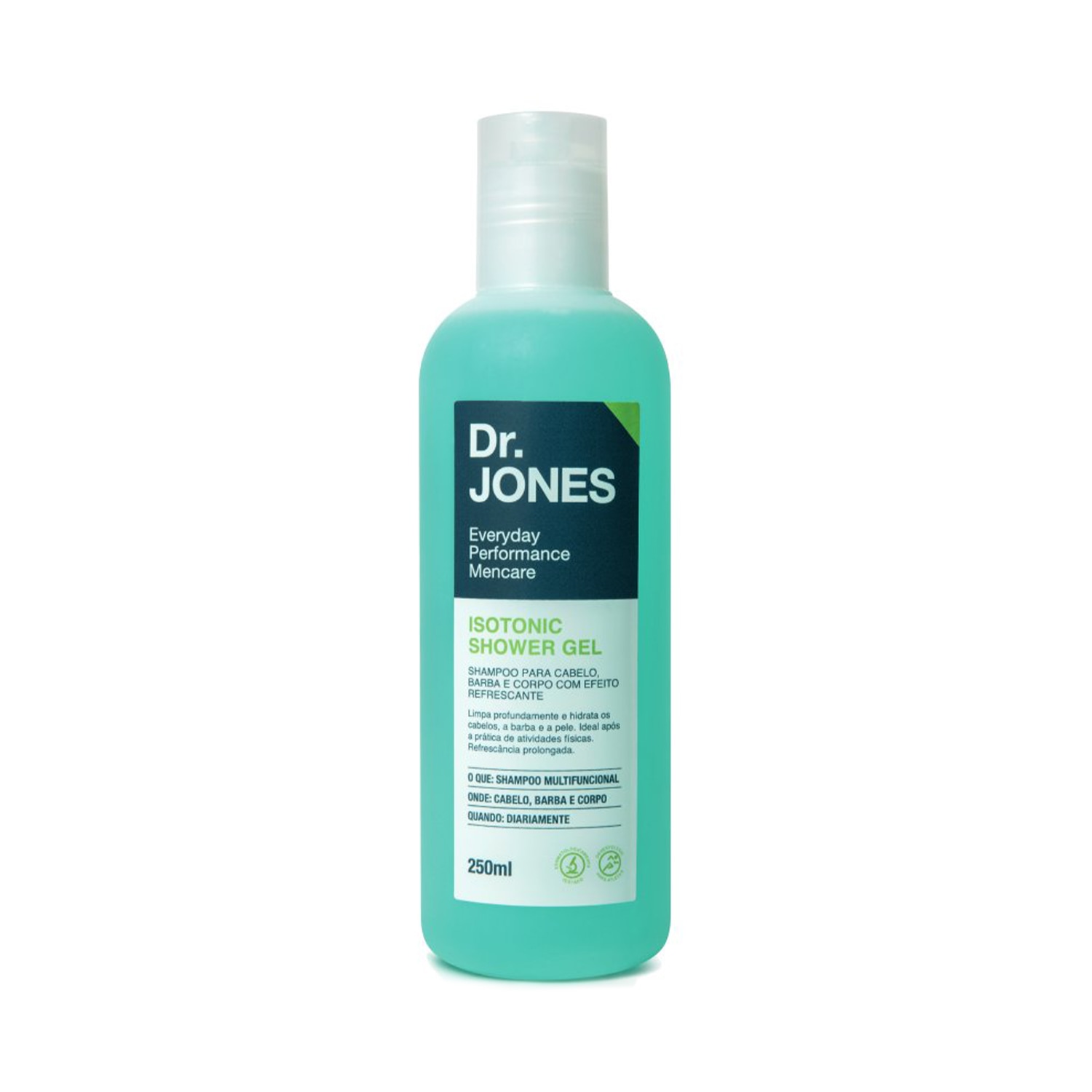 Shampoo Barba Cabelo e Corpo Dr Jones Isotonic Shower Gel 250ml