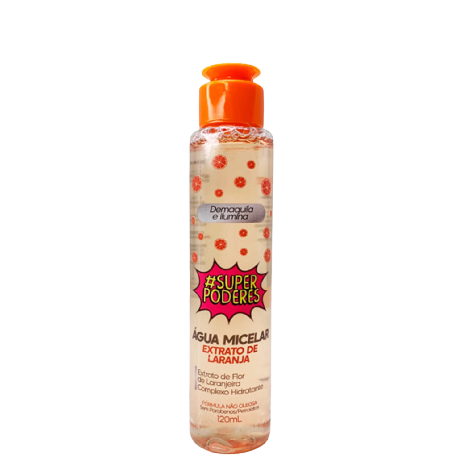 Água Micelar Facial Super Poderes Extrato de Laranja 120ml