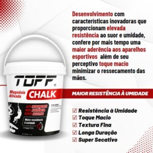 Magnésio Ativado Esportivo Chalk Crossfit Escalada Calistenia Toff 500gr Magnésio Ativado Esportivo Chalk Crossfit Escalada Calistenia Toff 500gr