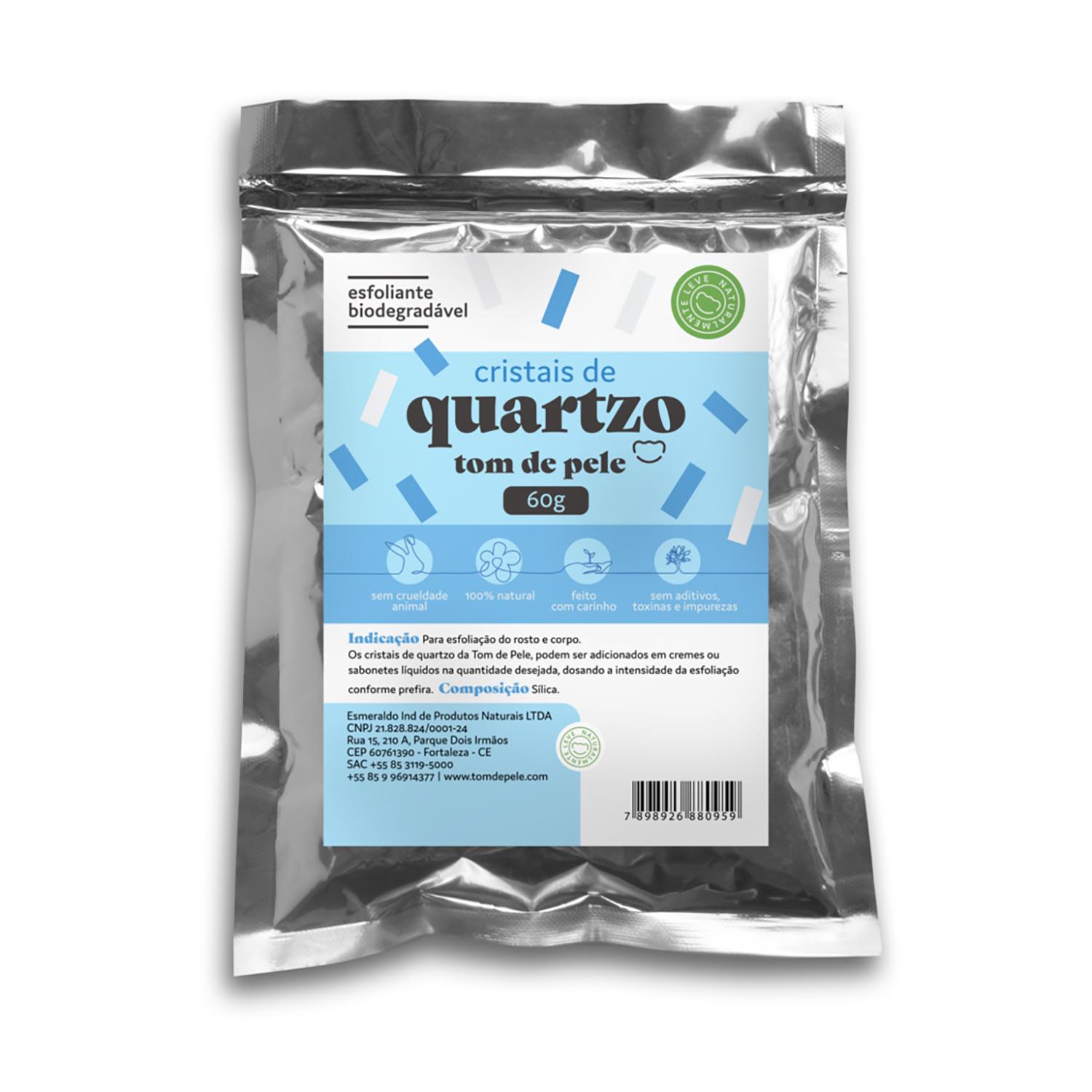 Esfoliante Tom De Pele Cristais de Quartzo Corporal 60g