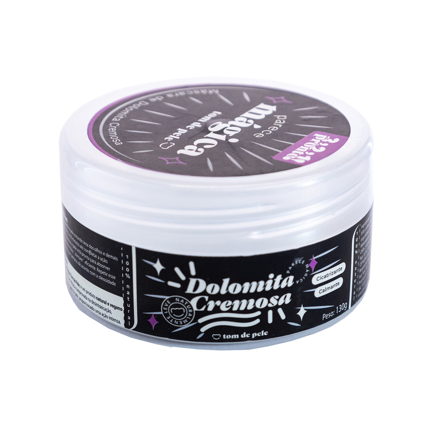 Máscara Facial Tom De Pele Dolomita Cremosa 130g