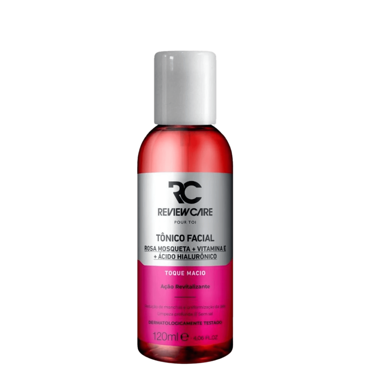 Tonico Facial Review Care Efeito Seda Rosa Mosqueta Aloe Vera e Ácido Hialurônico 120ml