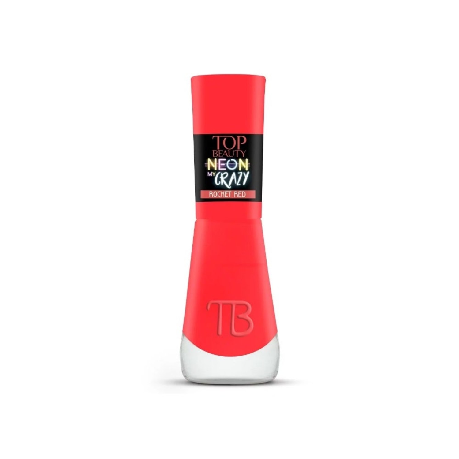 Esmalte Cremoso Top Beauty Neon My Crazy Rocket Red 9ml