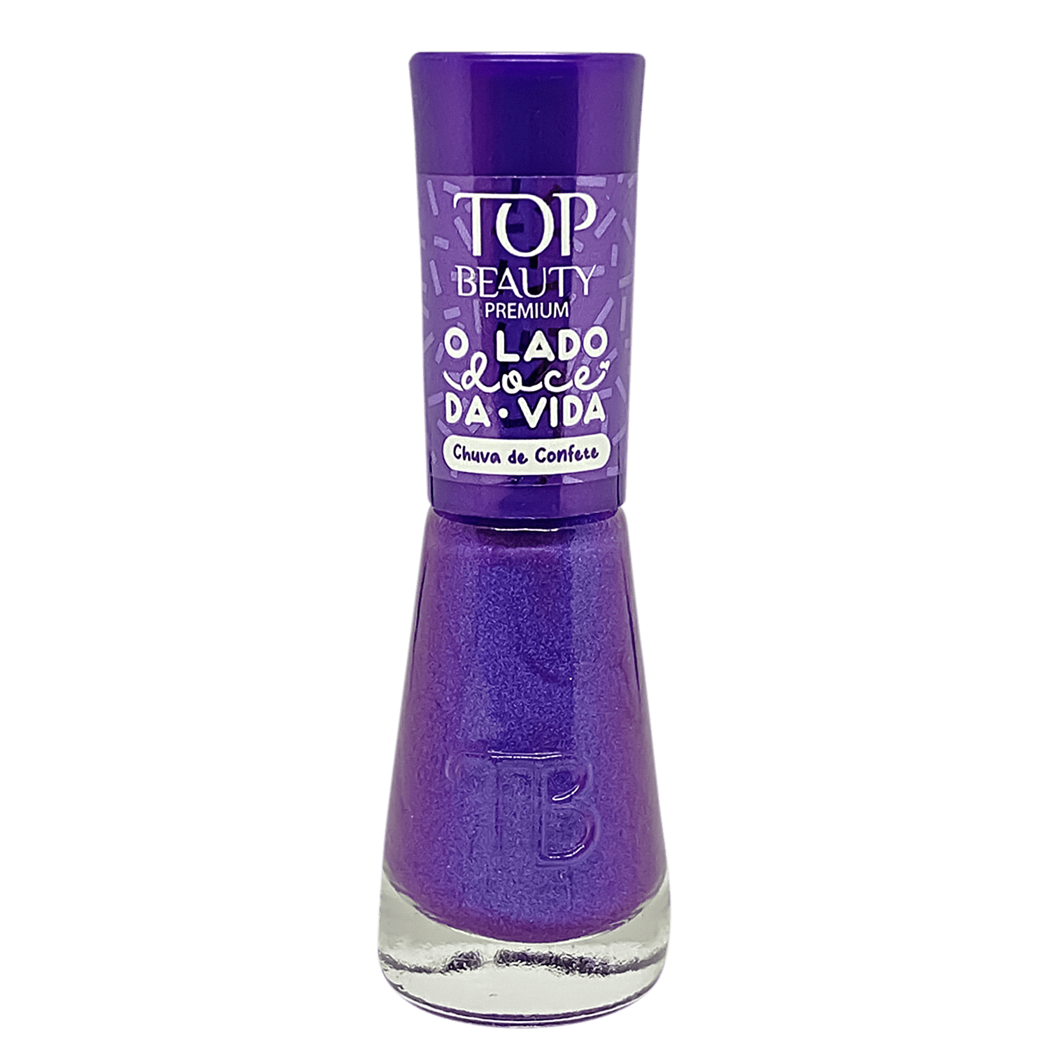Esmalte Cintilante Top Beauty O Lado Doce da Vida Chuva de Confete 9ml