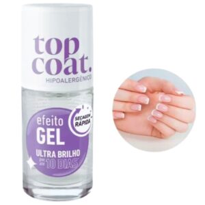 Top Coat Efeito Gel Incolor Hipoalergênico Blant 8,5ml Top Coat Efeito Gel Incolor Hipoalergênico Blant 8,5ml
