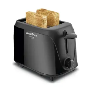 Torradeira Elétrica Britânia 6 Níveis de Tostagem Preta BTR01P