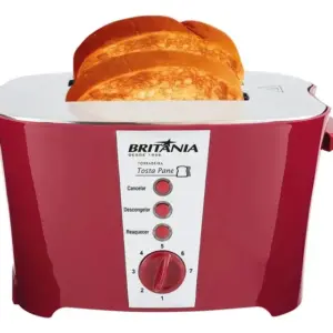 Torradeira Elétrica Britânia Pane 7 Níveis Tosta e Reaquece 800W 220V