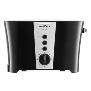 Torradeira Elétrica Britânia Tosta Pane Preta 800W